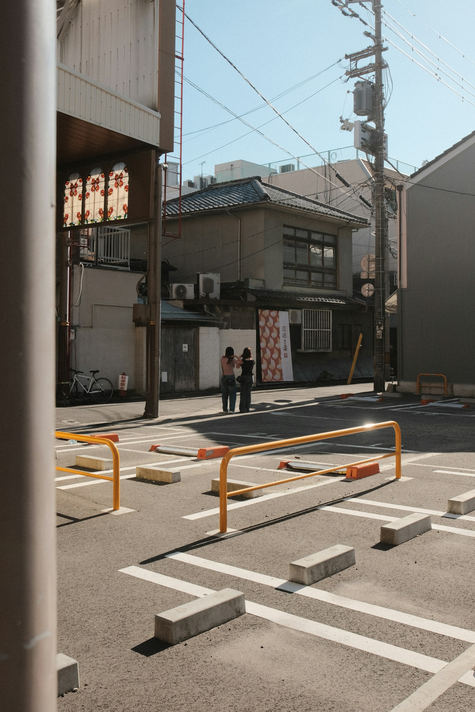 Sunlit street sample photo